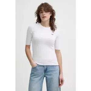 Levi's tricou LUCA SLIM TEE femei, culoarea alb, A3388 imagine