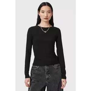 AllSaints bluza BEC femei, culoarea negru, neted, W067JC imagine