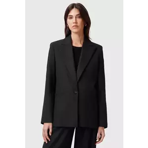 AllSaints sacou PINNIE culoarea negru, un singur rand de nasturi, W032QC imagine