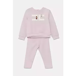 Elisabetta Franchi set de bumbac pentru bebelusi culoarea roz, ENCD097.0.JF054 imagine