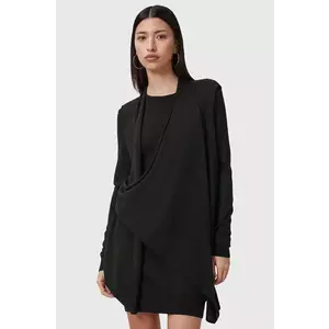 AllSaints rochie din lana DRINA culoarea negru, mini, drept, W071DC imagine