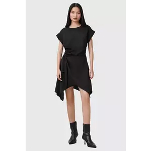 AllSaints rochie RIKO culoarea negru, mini, drept, W019DC imagine