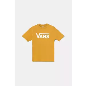 Vans tricou de bumbac pentru copii Vans Classic culoarea galben, cu imprimeu, VN000IVFBL21 imagine