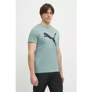 Puma tricou de antrenament Tad Essentials Solid Cat culoarea verde, cu imprimeu, 525921 imagine