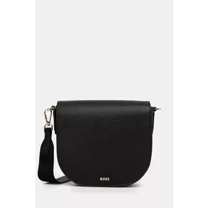 BOSS poseta de piele culoarea negru, 50535965 imagine