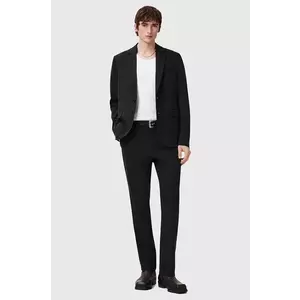 AllSaints pantaloni BAY barbati, culoarea negru, drept, M018QC imagine