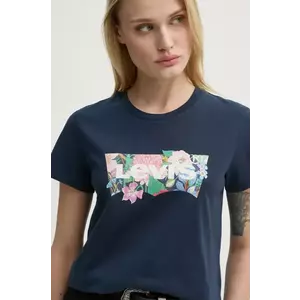 Levi's tricou din bumbac LSE THE PERFECT TEE femei, culoarea albastru marin, A2086 imagine