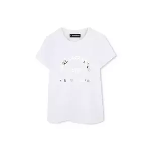 Karl Lagerfeld tricou copii culoarea alb, Z30447 imagine