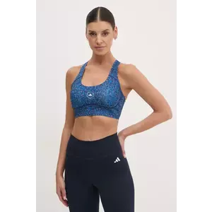 adidas by Stella McCartney sutien sport TruePurpose culoarea albastru marin, modelator, JF8482 imagine