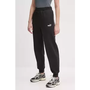 Puma pantaloni de trening femei, culoarea negru, cu imprimeu, 682456 imagine