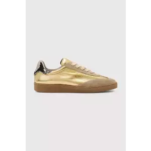 AllSaints sneakers din piele Thelma Metallic Sneaker femei, culoarea auriu, W072FB imagine