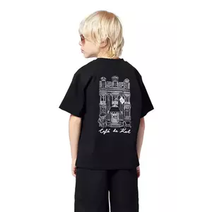 Karl Lagerfeld tricou de bumbac pentru copii culoarea negru, cu imprimeu, Z30440 imagine