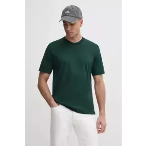 Sisley tricou din bumbac barbati, culoarea verde, neted, 35MAS1049 imagine