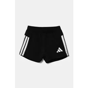 adidas pantaloni scurti copii culoarea negru, cu imprimeu, talie reglabila, JJ5038 imagine