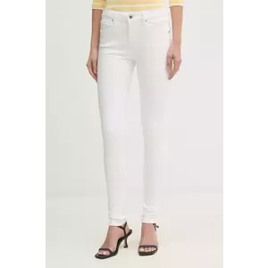 Pepe Jeans jeansi SKINNY JEANS MW REGENT femei, culoarea alb, PL204728TC7 imagine