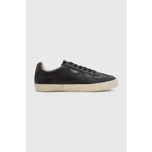 AllSaints sneakers din piele Jaimee Leather Low Top barbati, culoarea negru, M001FB imagine