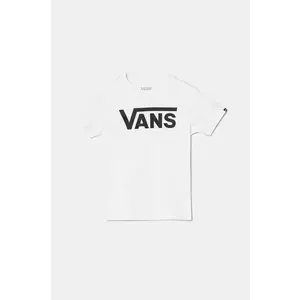 Vans tricou de bumbac pentru copii CLASSIC culoarea alb, cu imprimeu, VN0A3W76WHT1 imagine