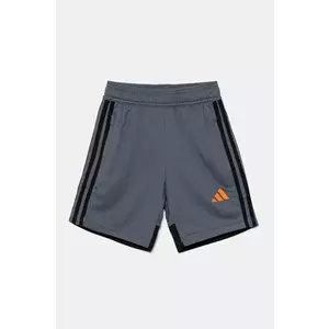 adidas Performance pantaloni scurti copii culoarea gri, cu imprimeu, talie reglabila, JD0603 imagine