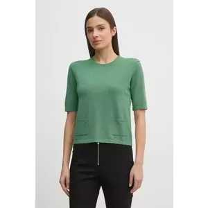 United Colors of Benetton pulover femei, culoarea verde, light, 104HD10CI imagine