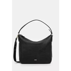 BOSS poseta de piele culoarea negru, 50535984 imagine