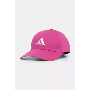 adidas șapcă de baseball din bumbac BB CAP COT NL culoarea roz, cu imprimeu, JP0399 imagine