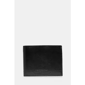 U.S. Polo Assn. portofel de piele Sti.H Wallet culoarea negru, AIUS82353MHA imagine