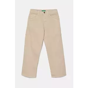 United Colors of Benetton pantaloni copii culoarea bej, neted, 4QNJCE03U imagine