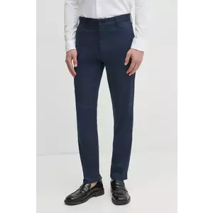 BOSS Orange pantaloni barbati, culoarea albastru marin, cu fason chinos, 50529332 imagine