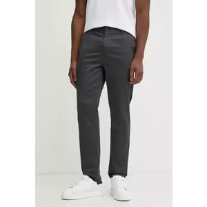 BOSS Orange pantaloni barbati, culoarea gri, cu fason chinos, 50529332 imagine