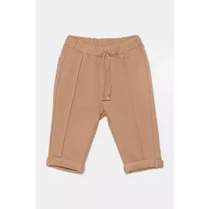 United Colors of Benetton pantaloni de in pentru copii culoarea maro, neted imagine