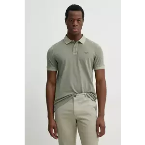 Joop! tricou polo barbati, culoarea verde, neted, 30045619 imagine