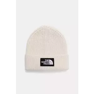 The North Face caciula TNF Logo Box Cuffed Beanie culoarea bej, NF0A3FJXQLI1 imagine