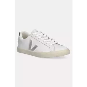 Veja sneakers din piele EO0203883A ESPLAR LOGO LEATHER femei, culoarea alb, EO0203883A imagine