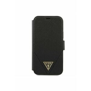 Husa de protectie Book Saffiano V Stitch pentru iPhone 12 Mini GUFLBKP12SVSATMLBK - Black imagine