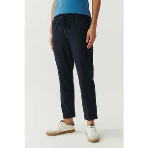 Pantaloni jogger crop din amestec de lyocell imagine