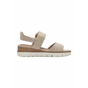 Sandale din piele intoarsa cu talpa wedge imagine