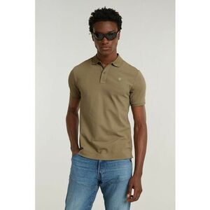 Tricou polo slim fit din material pique Dunda imagine