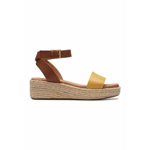 Sandale din piele cu talpa wedge imagine