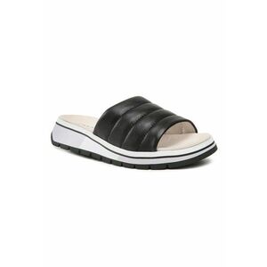 Papuci flip-flop dama - 301925316 - Piele naturala - Negru imagine