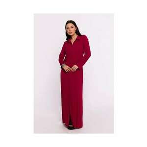 Rochie maxi dama BeWear Drux B285 burgundy imagine