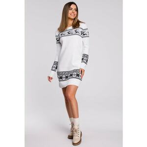 Rochie tip pulover - Mini - Tema Craciunului - Maneci lungi imagine