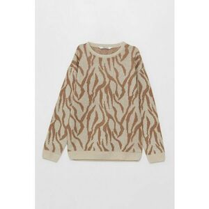 Pulover cu animal print imagine