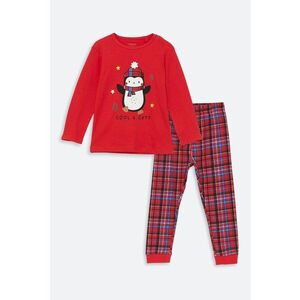 Pijama de bumbac cu imprimeu imagine