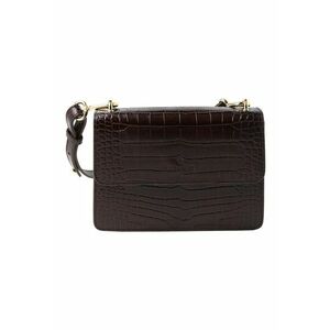 Geanta crossbody din piele cu aspect de piele de crocodil imagine