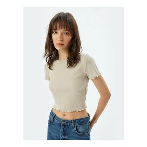 Tricou crop striat imagine