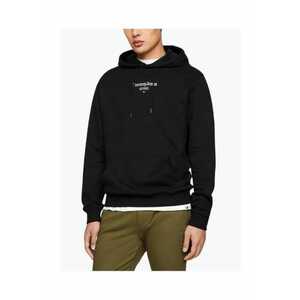 Hanorac barbati HOODY cu imprimeu cu logo pe spate - croiala Regular fit - Negru imagine