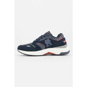 Pantofi sport low-top cu garnituri din piele intoarsa imagine