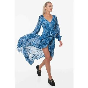 Rochie asimetrica cu imprimeu paisley imagine