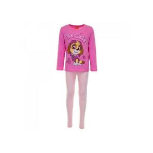 Pijama copii - cu maneca lunga - bluza roz - imagine