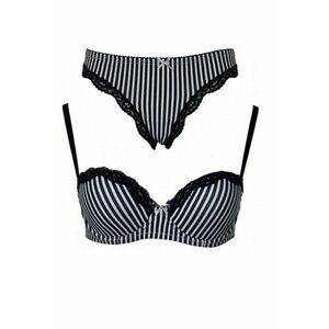 Set sutien si chiloti complet cu balconet brazilian imagine